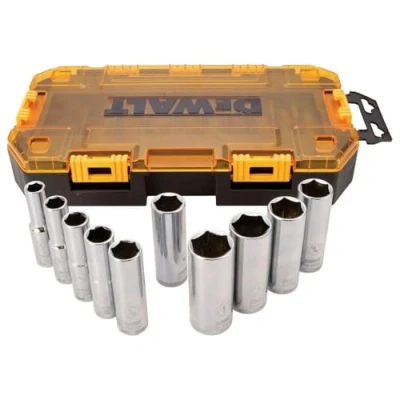 Immagine di DEWALT Set di chiavi a bussola SAE, attacco da 1/2&quot;, 10 pezzi (DWMT73814)