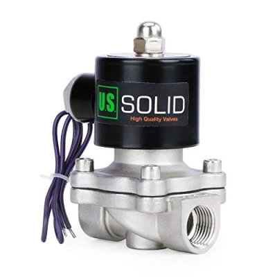 Immagine di U.S. Solid 12V DC 3/4&quot; G Elettrico elettrovalvola acciaio inossidabile normalmente chiuso Solenoid Valve Azionata direttamente Per Acqua Aria Olio
