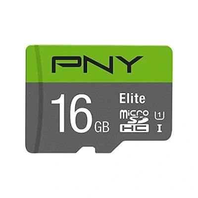Immagine di PNY Elite Scheda di Memoria microSDHC 16GB + Adattatore SD, Velocità Lettura fino a 100MB/s, Classe 10 UHS I, U1 per video Full HD