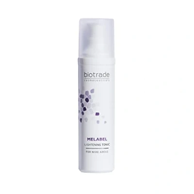 Immagine di Melabel Whitening Tonic 60ml, schiarisce le macchie scure, uniforma il tono totale della pelle, regolare untuosità, stringe i pori dilatati, l&#039;acido glicolico, malico e lattico di Biotrade