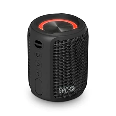 Immagine di SPC Sound Powerpool Altoparlante portatile Bluetooth wireless, dimensioni compatte, luce anulare, 20 ore di autonomia, 14 W, resistenza all&#039;acqua IPX7, True Wireless Stereo, vivavoce, USB C