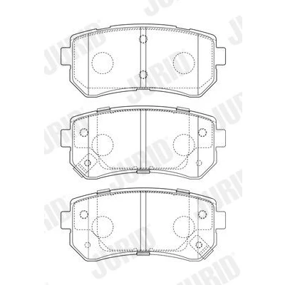 Immagine di JURID 573757J Kit pastiglie freno con segnalatore acustico usura KIA: cee‘d II Hatchback, I Station Wagon, Hatchback