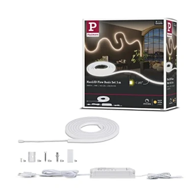 Immagine di Paulmann MaxLED Flow 70963 Kit base striscia LED con spina 24 V 3 m Bianco caldo 1 pz.