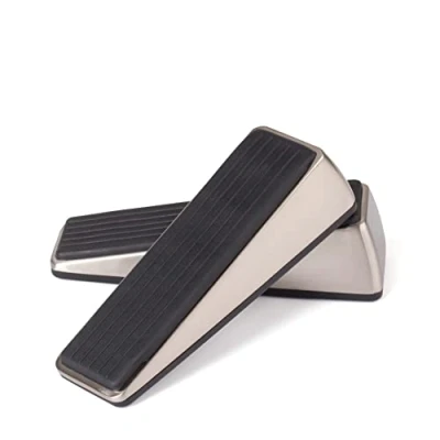 Immagine di LouMaxx Cuneo Fermaporta in Acciaio Inossidabile Set di 2 Blocca Porta a Pavimento Ferma da Tenuta Perfetta Anche con Porte Pesanti