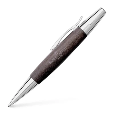 Immagine di Faber Castell 148383 Biros e motion a rotazione in legno di pero/cromo, refill B, colore fusto: nero/argento