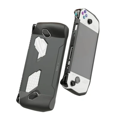 Immagine di Skull &amp; Co. GripCase Ally for ROG Ally: A Soft Protective Case with Textured Grips Full Protection and Stand, Shock Absorption Non Slip Anti Scratch Cover Design Black