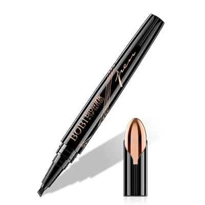 Immagine di Sopracciglia, matita per Sopracciglia liquida Precise e Definite, 3D Tattoo penna Microblading Marker durevole, look naturale（Marrone scuro）