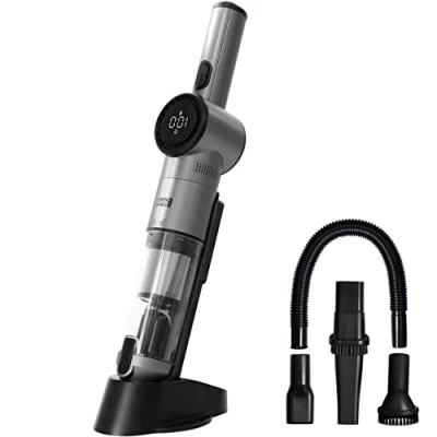 Immagine di LEBENLANG Aspirabriciole senza fili potente 17000PA Incl. batteria &amp; Supporto con funzione di ricarica I Aspirapolvere auto portatile per Aspira biciole elettrico
