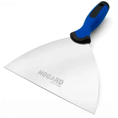 Immagine di HOGARD Spatola Per Stucco in Acciaio Inox Raschietti con Manico Ergonomico Stuccare Made EU 150 mm