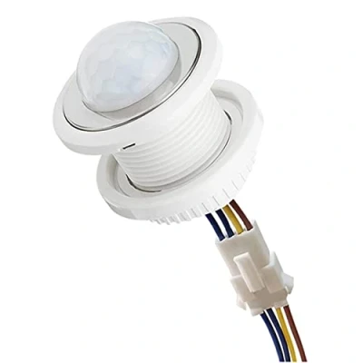 Immagine di Tlilyy Mini sensore di movimento, interruttore luce, 110 220 V, PIR, ritardo rilevamento intelligente, rilevatore induzione a infrarossi regolabile