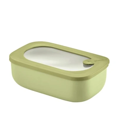 Immagine di Guzzini Kitchen Active Design, STORE&amp;MORE BIO, Contenitore Ermetico Rettangolare per Frigo/Freezer/Microonde Verde Avocado, 20 x12 x h7cm 900 ml 171001253