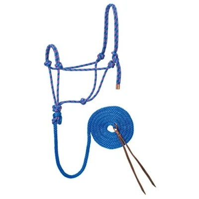 Immagine di Weaver Leather Cavezza e guinzaglio in Corda Riflettente con Treccia diamantata