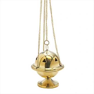 Immagine di NKlaus bruciatore d&#039;incenso con tea light ottone regalo fatto a mano 2941