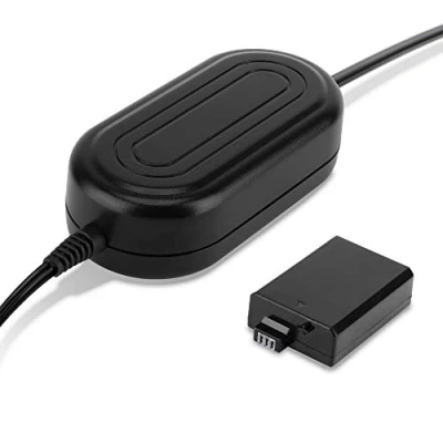 Immagine di subtel® Alimentatore ACK E5 compatibile con Canon EOS 1000D, 450D, 500D, Rebel T1i, XS, Xsi (CA PS700 + DR E5) ca. 3m DC Coupler accu Adattatore, Alimentazione da corrente di rete Accoppiatore CC, dummy battery