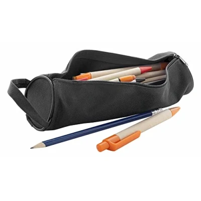 Immagine di ANTEVIA Astuccio scolastico portapenne con manico, più di 10 modelli, chiusura: cerniera, manico. Colore: Nero (Celes Noir).