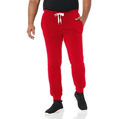 Immagine di Southpole Men&#039;s Active Basic Jogger Fleece Pants, Red, Large