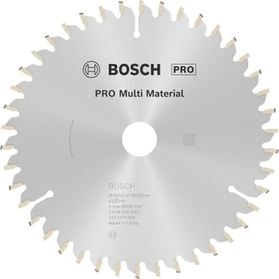 Immagine di Bosch Accessories Multi Material 2608640503 Lama circolare in metallo duro 160 x 20 2.4 mm Numero di denti: 42 1 pz.