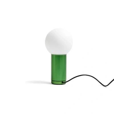 Immagine di HAY Turn on lampada LED tavolo dimmer, base verde