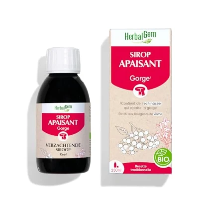 Immagine di Herbalgem Sciroppo Succhietto biologico per la Gola 150 ml