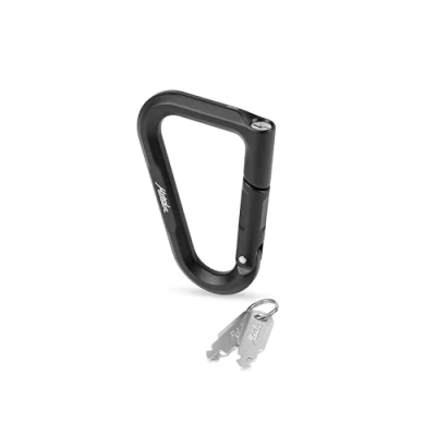 Immagine di Matador BetaLock (nero) moschettone di bloccaggio e lucchetto da viaggio 2 in 1; TSA per bagagli viaggi; resistente con chiavi incluse, ideale EDC, zaino spalla,