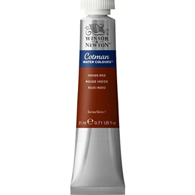 Immagine di Winsor &amp; Newton Colore ad Acquerello, Rosso Indiano, 21 ml (Confezione da 1), unità