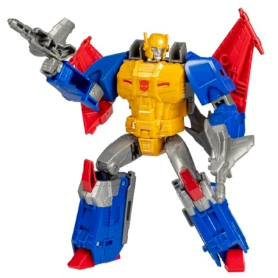Immagine di Transformers Legacy United, Voyager Class, Metalhawk Super God Masterforce, action figure convertibile da 17,5 cm, per bambini e bambine dagli 8 anni in su