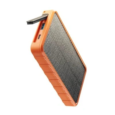 Immagine di Cellularline Power bank SOLAR Caricabatterie Portatile con pannello solare ETFE 1.5W Capacità 10000mAh Resistente ad acqua e polvere USB C Delivery 20W Arancione