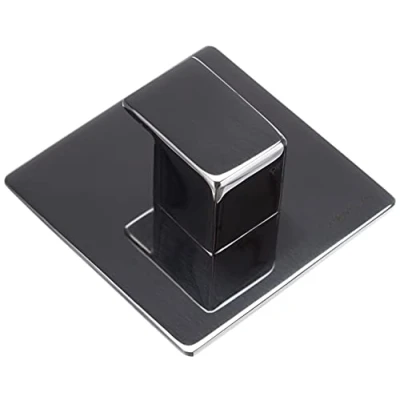 Immagine di Blomus MENOTO Gancio da Parete Lucido, Acciaio Inossidabile, Argento, Antracite, H 6 cm, B L 2,5 cm