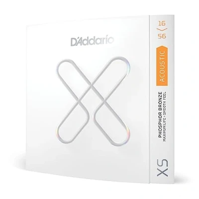 Immagine di D&#039;Addario XSAPB1656 Corde per chitarra resofonica rivestite in bronzo fosforoso XS, XSAPB1656, durata prolungata con tono naturale e sensazione, chitarre a 6 corde, 16 56 Medium Resophonic