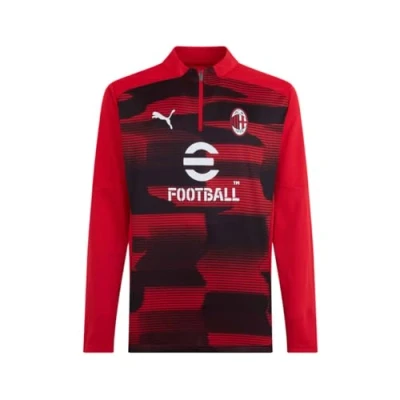 Immagine di Puma AC Milan Prematch 1/4 ZIP Squadra, Uomo, Taglia: Small, For all time red/black