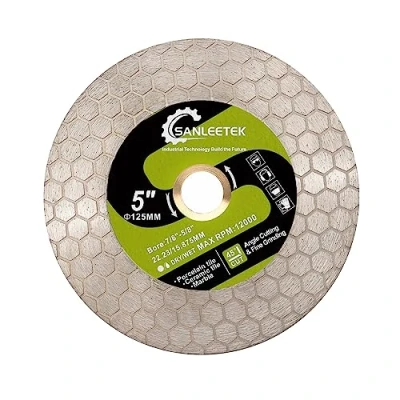Immagine di SANLEETEK Disco Diamantato 125mm Dischi Taglio Diamantati Design Esagonale per Gres Piastrelle Ceramica Marmo Pietra Artificiale Quarzo