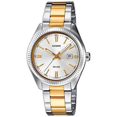 Immagine di Casio Orologio Analogo al Quarzo Donna con Cinturino in Acciaio Inossidabile LTP 1302PSG 7AVEG
