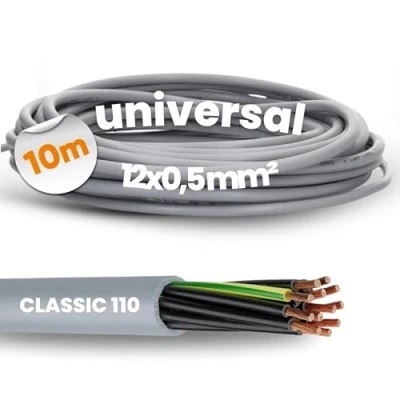 Immagine di Lapp 1119012 Oliflex Classic 110 cavo di controllo in PVC, 12 x 0,5 mm², a fili, guaina G0,5 mm² con conduttore protezione verde e giallo
