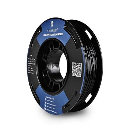 Immagine di SainSmart bobina piccola da 1.75 mm in TPU, filo flessibile 3D 250 g, precisione delle dimensioni +/ 0,05 mm, Shore 95A, nera