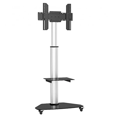Immagine di Techly 108903 Supporto a Pavimento con Mensola Trolley TV LCD/LED/Plasma 37 70&quot; Silver