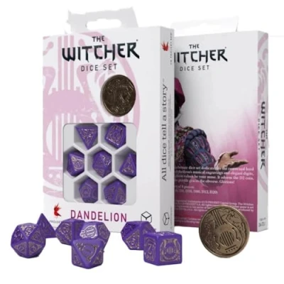 Immagine di Q Workshop WDA3Q The Witcher Dice Set: Dandelion, Viscount de Lettenhove (7)