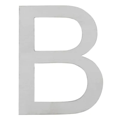 Immagine di ARREGUI SEC11 T1 Numeri e lettere di 8 cm altezza Numero civico esterno Acciaio inossidabile porta moderni Segnaletica Targa Indirizzo casa Lettera B