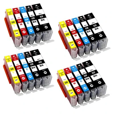Immagine di Bergsan 525XL 526XL Cartucce d&#039;inchiostro compatibile con Canon PGI 525 XL CLI 526 Sostituzione Pixma IP4850 4950 IX6550 MG5150 5250 5350 6150 6250 8150 8250 MX710 885 895 6200 (20 Set)