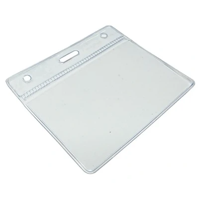 Immagine di Customcard M18 M10 60 x 90 mm ID badge tasca in plastica trasparente (confezione da 10)