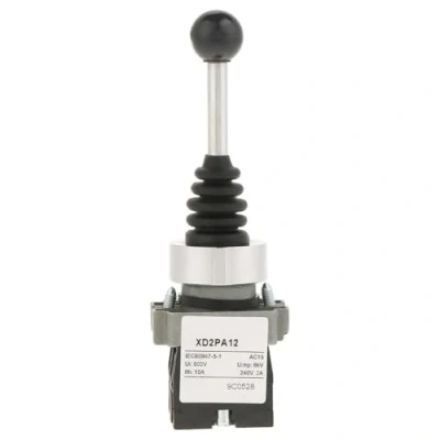 Immagine di Interruttore joystick momentaneo, 2 posizioni 2No bloccato sostituzione joystick, impermeabile, per Xd2Pa12, controllo industriale Ac 50Hz e circuiti DC
