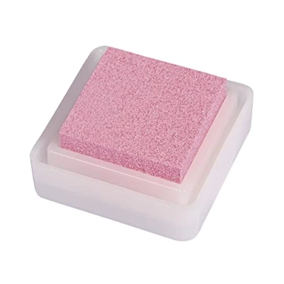 Immagine di Rayher 28395258 Tampone d&#039;Inchiostro Pigmentato Versacolor, Colore Rosa, Area Timbro 2,5 X cm, Inchiostro a Base d&#039;Acqua, per Timbri