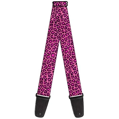 Immagine di Buckle Down Tracolla Leopard Rosa Fucsia 5,1 cm di larghezza (GS W31201)