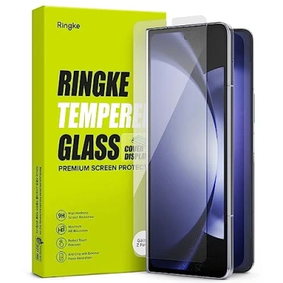 Immagine di Ringke Schermo Esterno Vetro Temperato Compatibile con Samsung Galaxy Z Fold 5 5G, Infrangibile Cover Display Pellicola Protettiva Pretezione