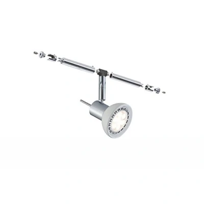 Immagine di Paulmann Sheela Lampada per sistema su cavo Universale GU5.3 10 W LED (monocolore) Cromo (opaco), Opale