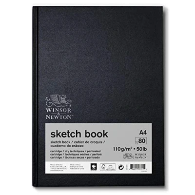 Immagine di Winsor &amp; Newton Carta Schizzo Taccuino da Viaggio 110 g A4 80 Fogli