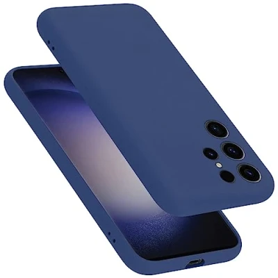 Immagine di Cadorabo Custodia compatibile con Samsung Galaxy S23 ULTRA in LIQUID BLU Coperchio protettivo silicone TPU flessibile