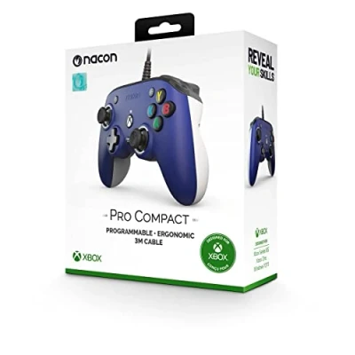 Immagine di NACON Pro Compact Controller Xbox Serie X Wired licenza ufficiale Microsoft, programmabile, ergonomico, 3D sound