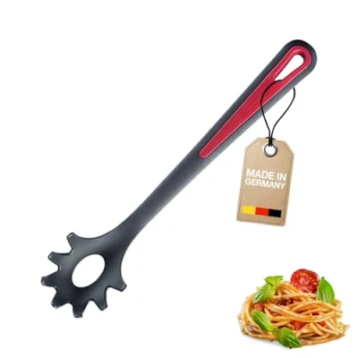Immagine di Westmark Mestolo per spaghetti, Termo resistente fino a 270 C, PPA, Lunghezza: 30,5 cm, Gallant Plus, Nero/Rosso, 29602270
