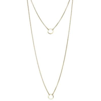 Immagine di Elli Layer LOOK Circle Basic Collana goldcoloured, Donna, Taglia: 70, Gold coloured