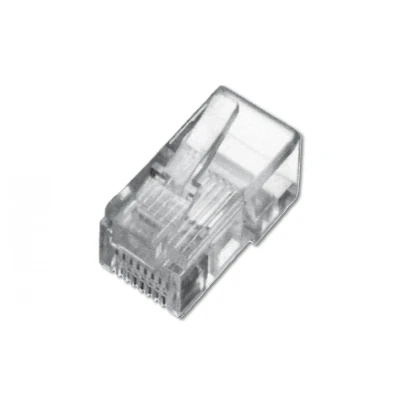 Immagine di DIGITUS Connettore a crimpare Cat 5e 1 pezzo di rete RJ45 non schermato Per cavi Cat5e, posa e LAN Ethernet 1GBase T 8P8C AWG 27/7 24/7